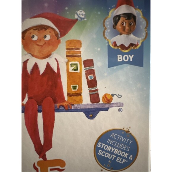 The Elf On The Shelf Boy New in Box with Brown Eyes, Book - Picture 2 of 11